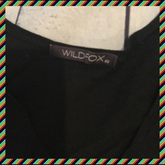 NWOT, Wildfox Oversized Fringe Tunic with Zebra Print Heart: Fits XS-M - Picture 7 of 7